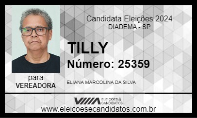 Candidato TILLY 2024 - DIADEMA - Eleições