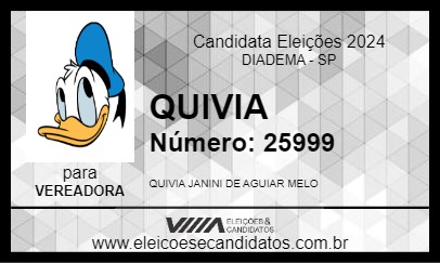 Candidato QUIVIA 2024 - DIADEMA - Eleições