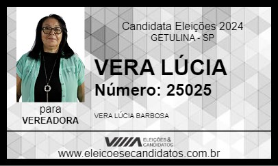 Candidato VERA LÚCIA 2024 - GETULINA - Eleições