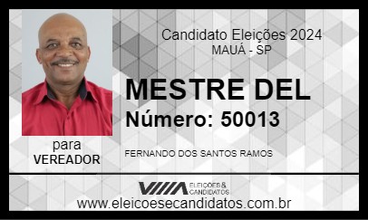 Candidato MESTRE DEL 2024 - MAUÁ - Eleições