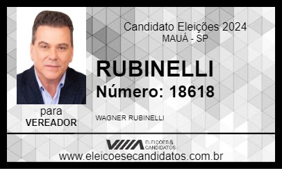 Candidato RUBINELLI 2024 - MAUÁ - Eleições