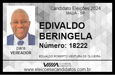 Candidato EDIVALDO BERINGELA 2024 - MAUÁ - Eleições