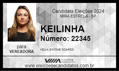 Candidato KEILINHA 2024 - MIRA ESTRELA - Eleições