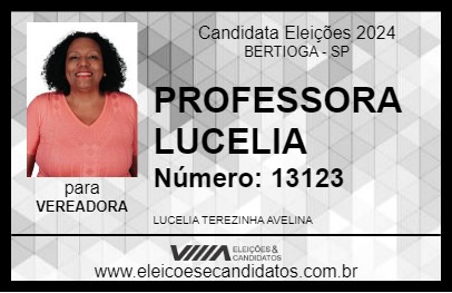 Candidato PROFESSORA LUCELIA 2024 - BERTIOGA - Eleições