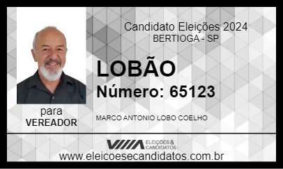 Candidato LOBÃO 2024 - BERTIOGA - Eleições