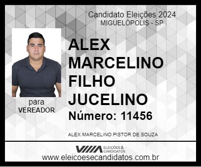 Candidato ALEX MARCELINO FILHO DO (NENE) 2024 - MIGUELÓPOLIS - Eleições