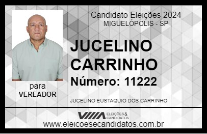 Candidato JUCELINO CARRINHO 2024 - MIGUELÓPOLIS - Eleições