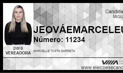 Candidato MARCELLE DO JEOVÁ COLETIVO 2024 - MIGUELÓPOLIS - Eleições