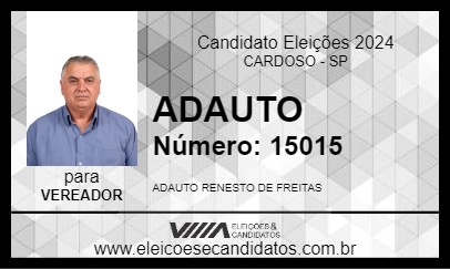 Candidato ADAUTO 2024 - CARDOSO - Eleições