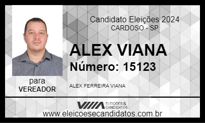 Candidato ALEX VIANA 2024 - CARDOSO - Eleições