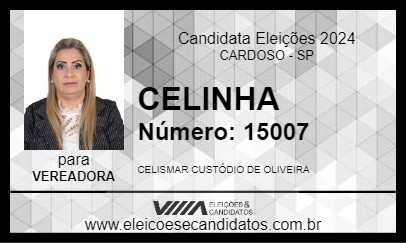 Candidato CELINHA 2024 - CARDOSO - Eleições