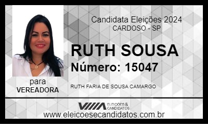 Candidato RUTH SOUSA 2024 - CARDOSO - Eleições