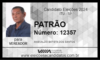 Candidato PATRÃO 2024 - ITU - Eleições