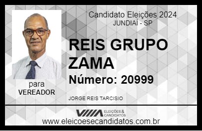 Candidato REIS GRUPO ZAMA 2024 - JUNDIAÍ - Eleições