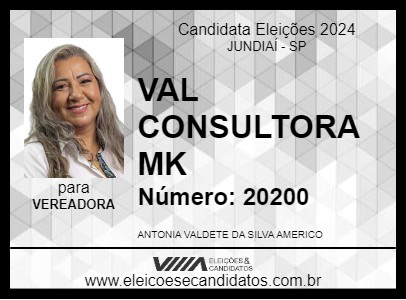 Candidato VAL  CONSULTORA MK 2024 - JUNDIAÍ - Eleições