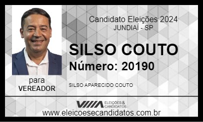 Candidato SILSO COUTO 2024 - JUNDIAÍ - Eleições