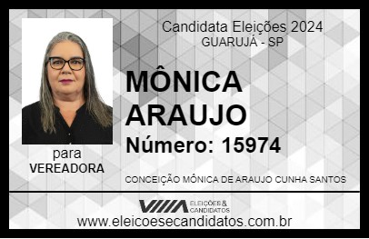 Candidato MÔNICA ARAUJO 2024 - GUARUJÁ - Eleições