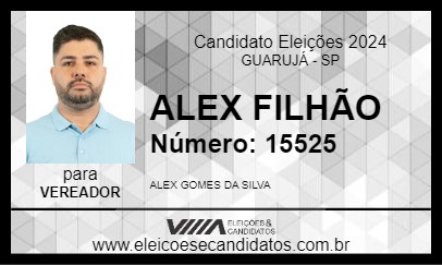 Candidato ALEX FILHÃO 2024 - GUARUJÁ - Eleições