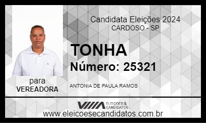 Candidato TONHA 2024 - CARDOSO - Eleições