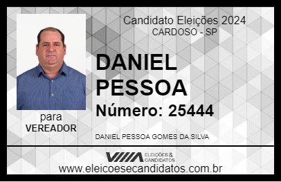 Candidato DANIEL PESSOA 2024 - CARDOSO - Eleições