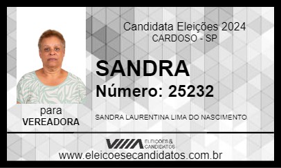 Candidato SANDRA 2024 - CARDOSO - Eleições