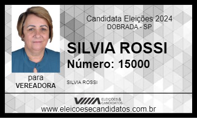 Candidato SILVIA ROSSI 2024 - DOBRADA - Eleições