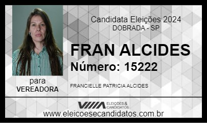 Candidato FRAN ALCIDES 2024 - DOBRADA - Eleições