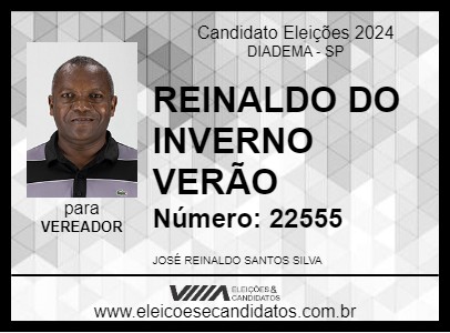 Candidato REINALDO DO INVERNO VERÃO 2024 - DIADEMA - Eleições