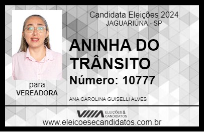 Candidato ANINHA 2024 - JAGUARIÚNA - Eleições