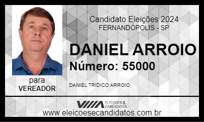 Candidato DANIEL ARROIO 2024 - FERNANDÓPOLIS - Eleições