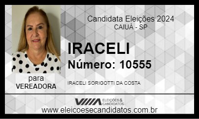 Candidato IRACELI 2024 - CAIUÁ - Eleições