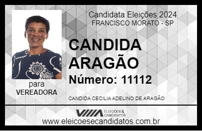 Candidato CANDIDA ARAGÃO 2024 - FRANCISCO MORATO - Eleições