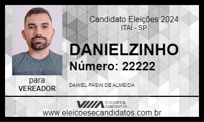 Candidato DANIELZINHO 2024 - ITAÍ - Eleições