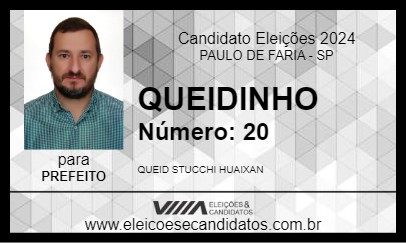 Candidato QUEIDINHO 2024 - PAULO DE FARIA - Eleições