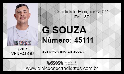 Candidato G SOUZA 2024 - ITAÍ - Eleições