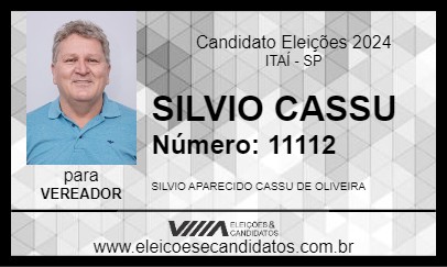 Candidato SILVIO CASSU 2024 - ITAÍ - Eleições