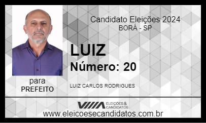 Candidato LUIZ 2024 - BORÁ - Eleições