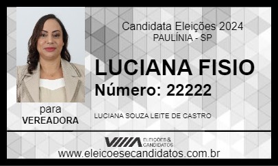 Candidato LUCIANA FISIO 2024 - PAULÍNIA - Eleições