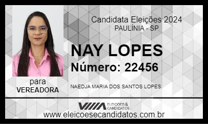 Candidato NAY LOPES 2024 - PAULÍNIA - Eleições