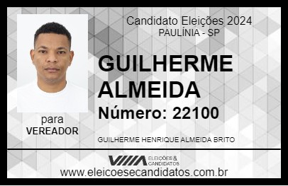 Candidato GUILHERME ALMEIDA 2024 - PAULÍNIA - Eleições