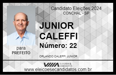 Candidato JUNIOR CALEFFI 2024 - CONCHAL - Eleições