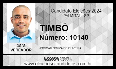 Candidato TIMBÓ 2024 - PALMITAL - Eleições