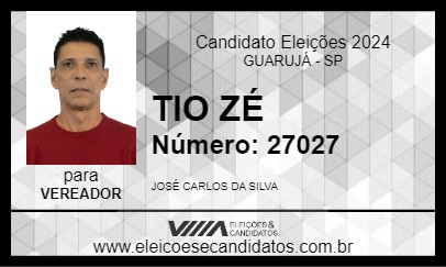 Candidato TIO ZÉ 2024 - GUARUJÁ - Eleições