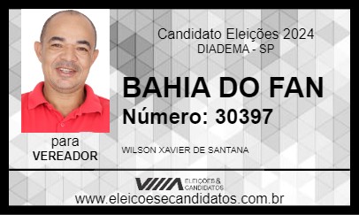 Candidato BAHIA DO FAM 2024 - DIADEMA - Eleições