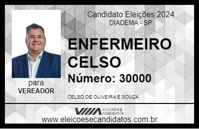 Candidato ENFERMEIRO CELSO 2024 - DIADEMA - Eleições