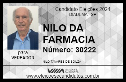 Candidato NILO DA FARMACIA 2024 - DIADEMA - Eleições