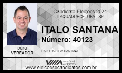 Candidato ITALO SANTANA 2024 - ITAQUAQUECETUBA - Eleições