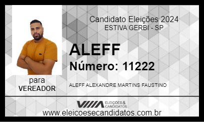 Candidato ALEFF 2024 - ESTIVA GERBI - Eleições