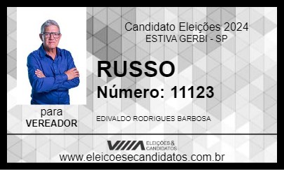 Candidato RUSSO 2024 - ESTIVA GERBI - Eleições