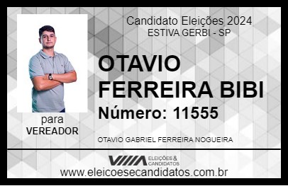 Candidato OTAVIO FERREIRA BIBI 2024 - ESTIVA GERBI - Eleições